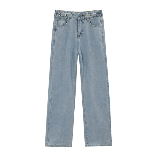 Pantalones Vaqueros Cintura Alta Corte Recto Pierna Ancha - Image 5