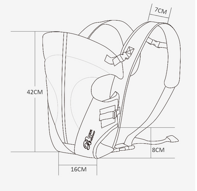 Portabebé Ergonómico de Tela - Image 3