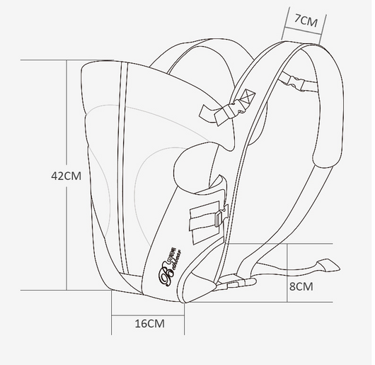 Portabebé Ergonómico de Tela - Image 3