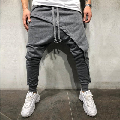 Pantalones Joggers Multicapa Hip-Hop con Cordón Ajustable - Image 3