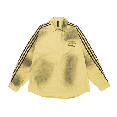 Camisa Desgastada Casual Holgada para Hombre y Mujer Primavera Otoño - Image 2