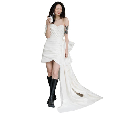 Vestido de Novia Corto Elegante para Mujeres - Image 5