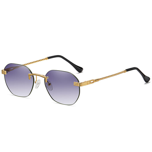 Gafas de Sol Metálicas sin Marco - Diseño Minimalista Unisex - Image 4