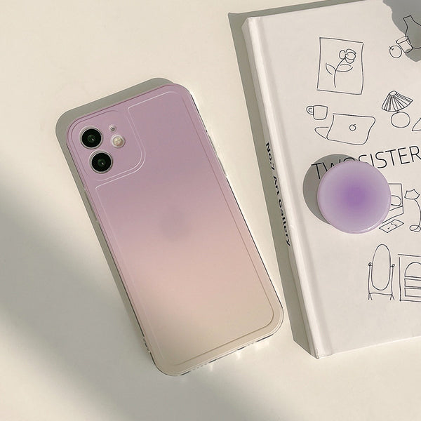 Funda Móvil Degradado de Silicona Estilo Coreano