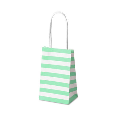 Bolsas de Papel Kraft Blancas con Rayas de Colores Pastel - Image 6