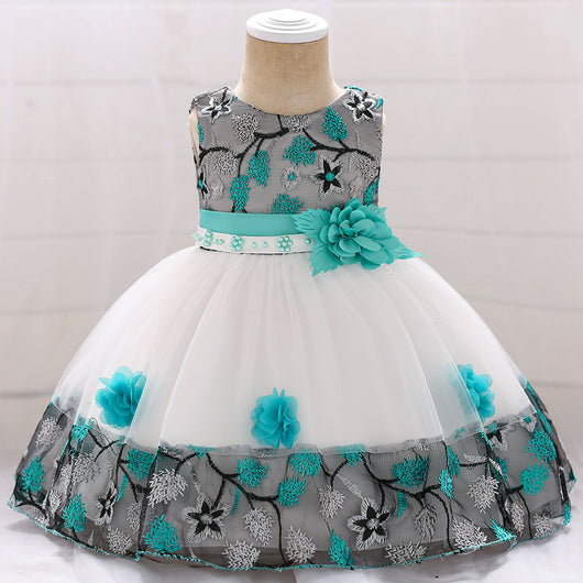 Vestido Princesa con Encaje a Juego de Colores - Image 11