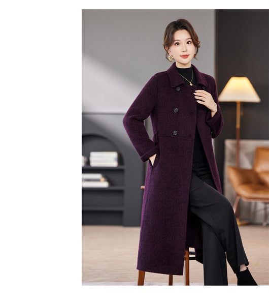 Abrigo Largo de Cashmira Doble Botonadura - Elegancia Premium - Image 11