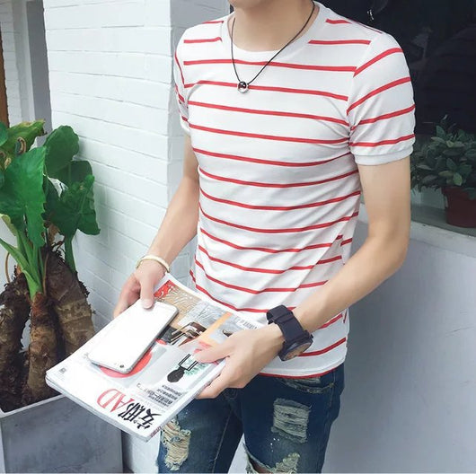 Playera a Rayas Casual para Hombre - Image 40