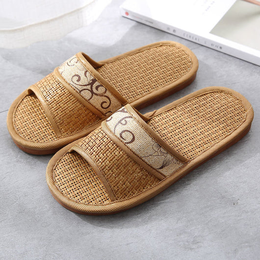 Pantuflas de Pareja con Suela Suave y Diseño en Fibra Natural - Image 15