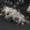 Diadema Nupcial con Flores y Cristales Brillantes para Novia