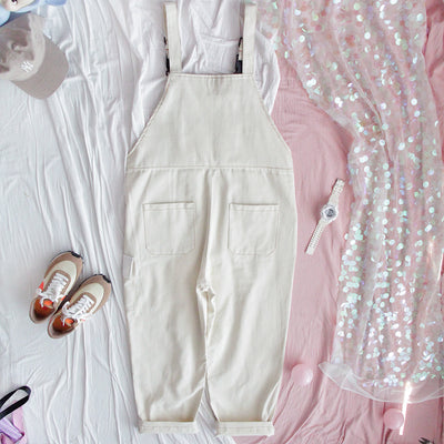 Jumpsuit Femenino Japonés Talle Alto con Estampa de Fresa - Image 4