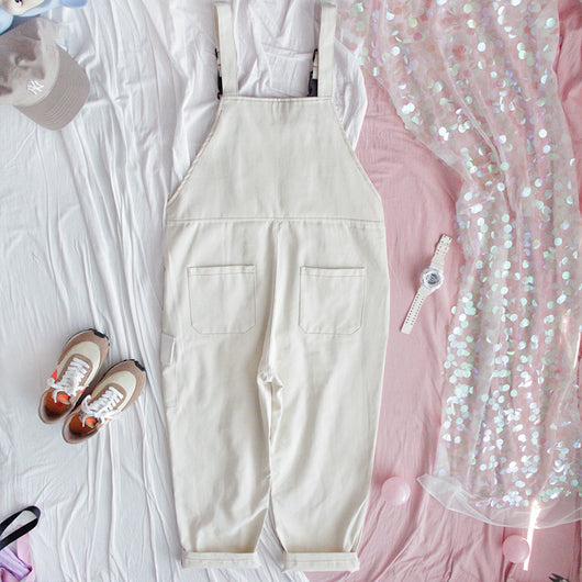 Jumpsuit Femenino Japonés Talle Alto con Estampa de Fresa - Image 4