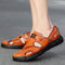 Sandalias Casuales de Cuero Genuino para Hombre - Estilo Versátil y Cómodo