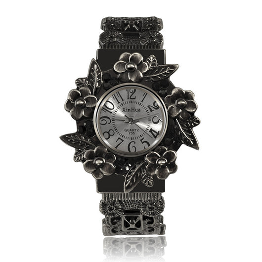Reloj de Cuarzo con Flores en Relieve - Image 13