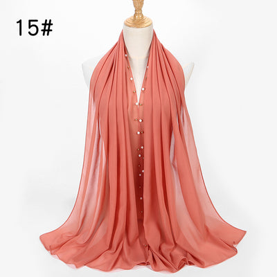Pañuelo Hijab de Gasa Perla con Brillo - Image 12