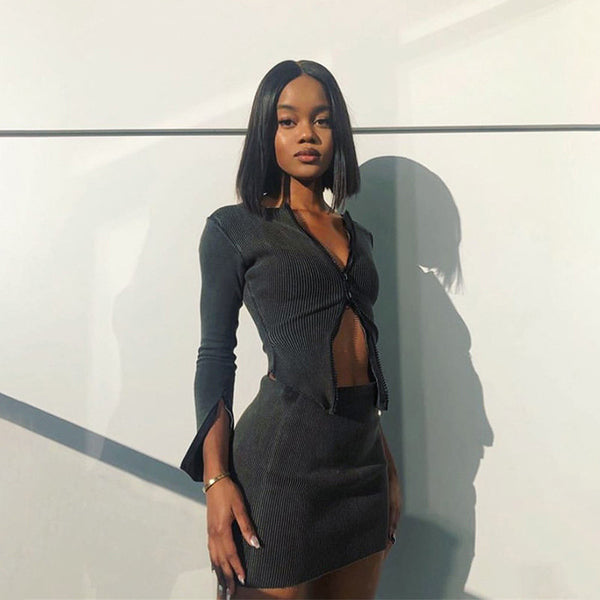 Falda Envolvente Traje Casual