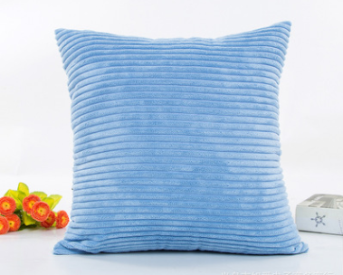 Juego de Funda de Almohada y Cojín de Pana Acanalada Suave con Patrón de 2.5 Rayas - Image 11