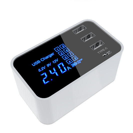 Cargador Rápido Multi-Puerto con Pantalla Inteligente y 4 USB Tipo-C - Image 2