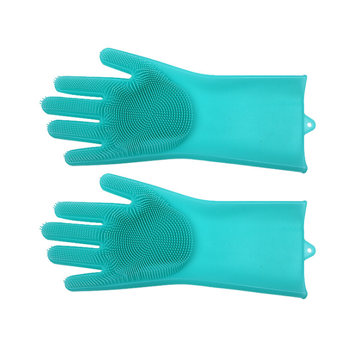 Guantes de Limpieza Resistentes al Calor con Cepillo de Silicona - Image 3