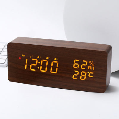 Reloj Digital LED con Control Remoto, Temperatura y Humedad - Image 8