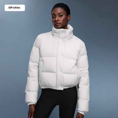 Abrigo de Plumas de Pato Blanco Desmontable con Capucha para Mujer - Invierno Cálido y Elegante - Image 6