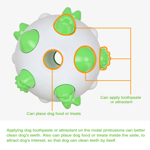 Juguete Masticable Esférico para Perros con Varilla Molar