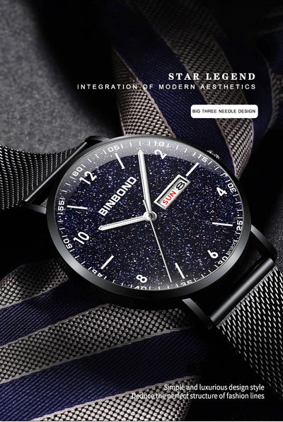 Reloj Inteligente Ultrafino con Diseño de Cielo Estrellado - Resistente al Agua para Adolescentes - Image 24