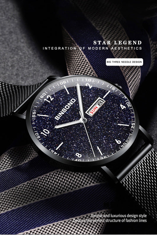 Reloj Inteligente Ultrafino con Diseño de Cielo Estrellado - Resistente al Agua para Adolescentes - Image 24