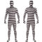 Uniforme de Presidiario Blanco y Negro para Halloween