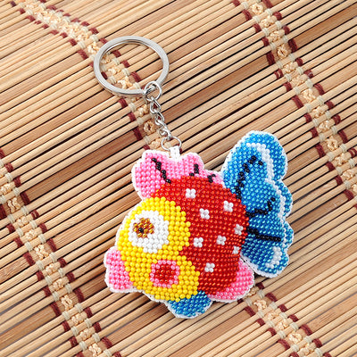 Llavero Artesanal con Cuentas Coloridas Personalizables - Image 17