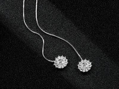 Aretes de Cristal Navideño con Borla - Diseño Copo de Nieve Elegante para Mujer - Image 10