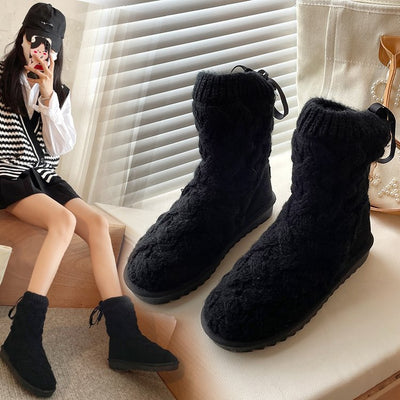 Zapatos de Algodón Acolchados con Lana y Terciopelo Antideslizantes - Image 10