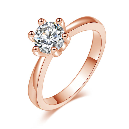 Anillo de Circonita con Seis Garras de Diamante - Image 25