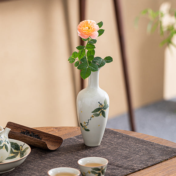 Maceta Cerámica Retro para Flores Hidropónicas - Adorno de Porcelana