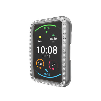 Funda Protectora de Diamantes para Reloj Fit - Media Caja PC Plateado - Image 13