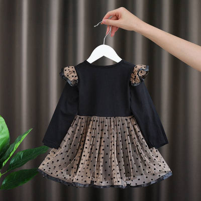Vestido Infantil Primavera Otoño Manga Larga Estilo Occidental - Image 7