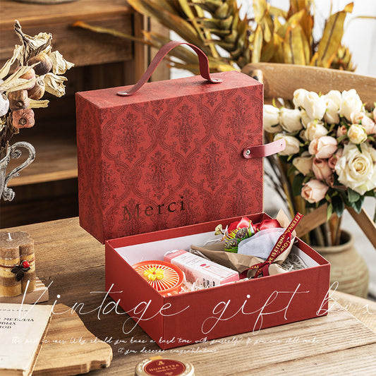 Pañuelo de Seda Cuadrado Lujo con Caja de Regalo para Bodas y Eventos