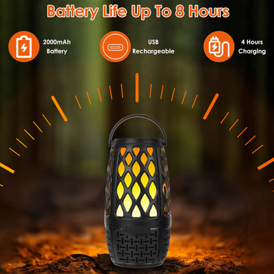 Parlante Inalámbrico 5.3 4 en 1 Impermeable IPX5 con Luces LED Tipo Fuego para Exterior - Image 3