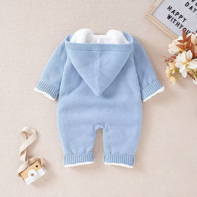 Mameluco Tejido para Bebés con Abrigo Cálido - Image 10