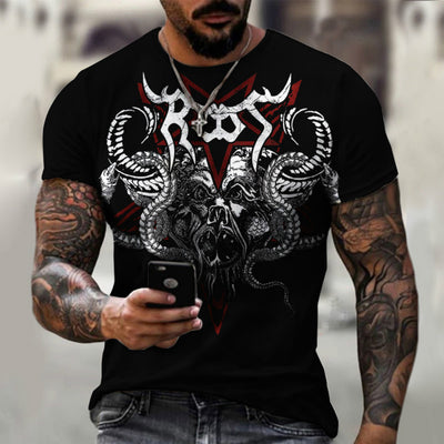Playera Casual con Gráfico 3D para Hombre - Image 10