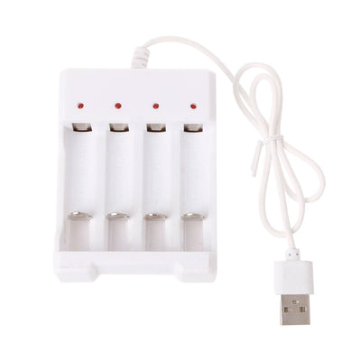 Cargador Universal Inteligente 4 Ranuras 1.2V con Puerto USB