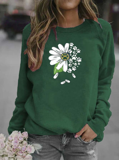 Suéter Floral Básico para Mujer Cuello Redondo - Image 16