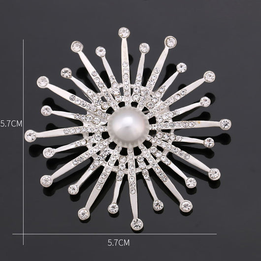 Broche de Perlas y Cristales Brillantes - Image 5