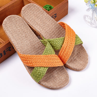 Pantuflas de Lino para Pareja - Cómodas Sandalias de Casa Antideslizantes Otoño Invierno - Image 12