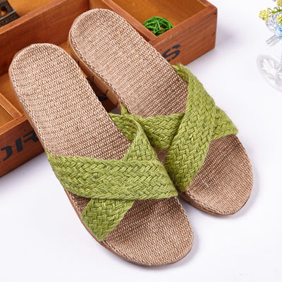 Pantuflas de Lino para Pareja - Cómodas Sandalias de Casa Antideslizantes Otoño Invierno - Image 11