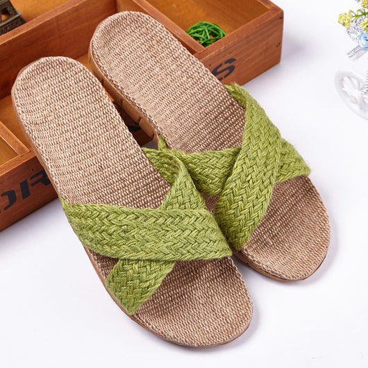 Pantuflas de Lino para Pareja - Cómodas Sandalias de Casa Antideslizantes Otoño Invierno - Image 11