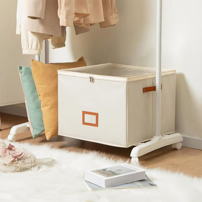 Caja Organizadora de Zapatos Plegable con Rejilla Visual y Tapa