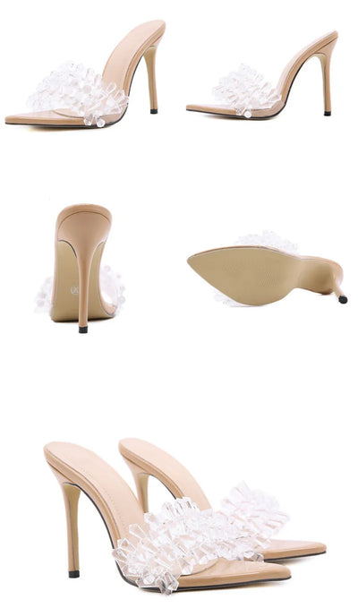 Sandalias Stiletto con Pedrería para Mujer - Diseño Elegante Boca de Pez - Image 17