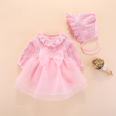 Vestido Princesa de Manga Larga para Bebé con Tiara - Image 13