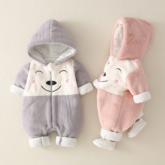 Jumpsuit Acolchado de Invierno para Bebé - Algodón Grueso y Cálido
